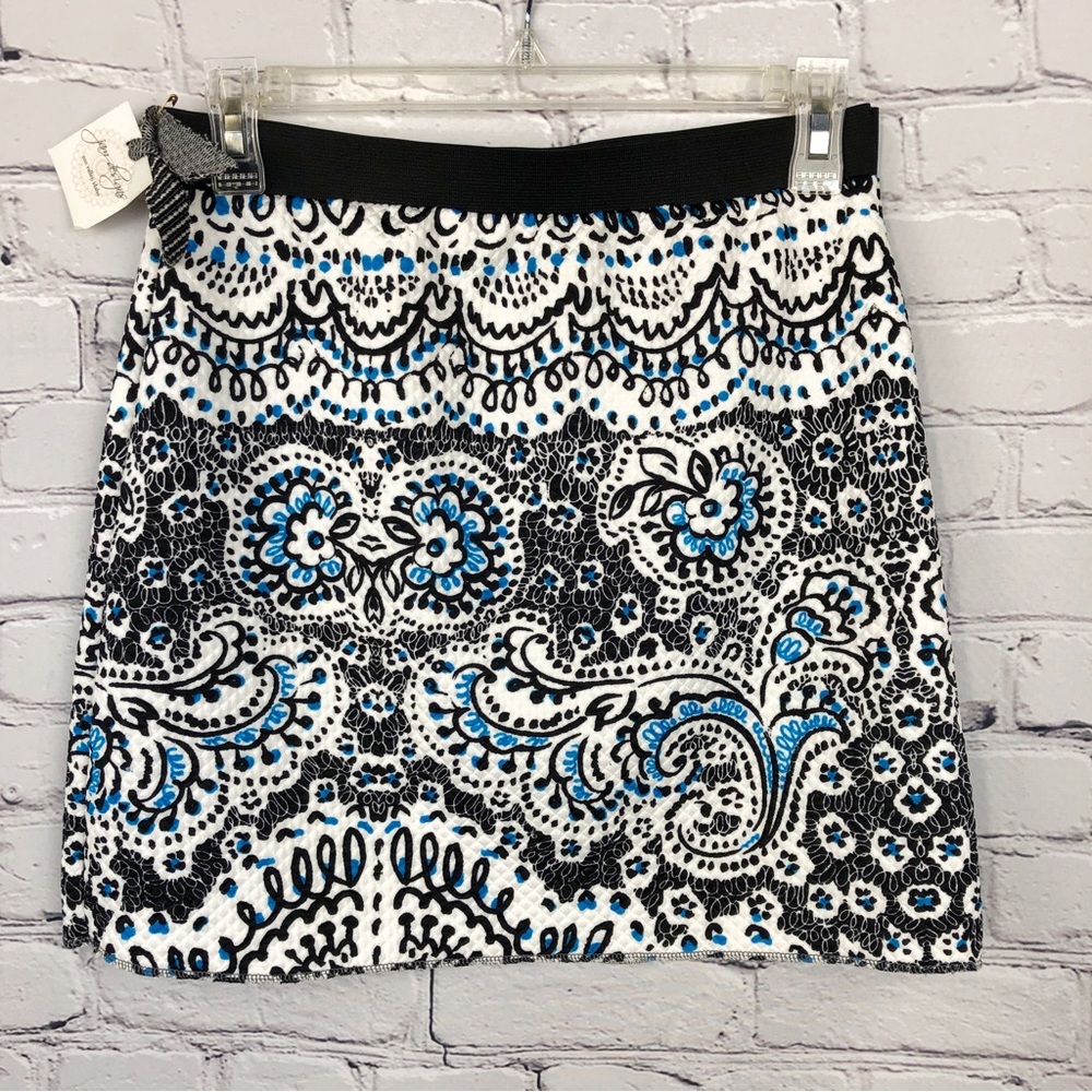 NWT JAM Designs Quilted Floral Skirt Sz S